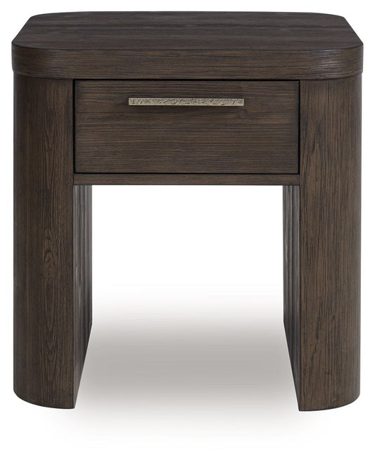 Neo - Square End Table - Rich Brown