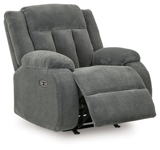 Observation - Power Rocker Recliner - Steel