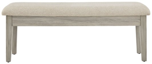 Parellen - Upholstered Storage Bench - Beige / Gray