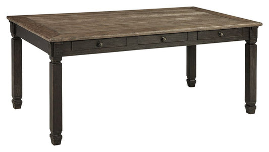 Tyler Creek - Rectangular Dining Room Table - Black / Gray