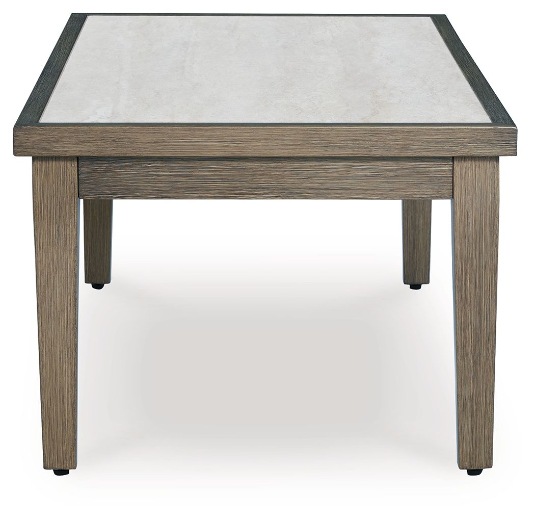 Rainier Ranch - Rectangular Cocktail Table - Brown / Beige