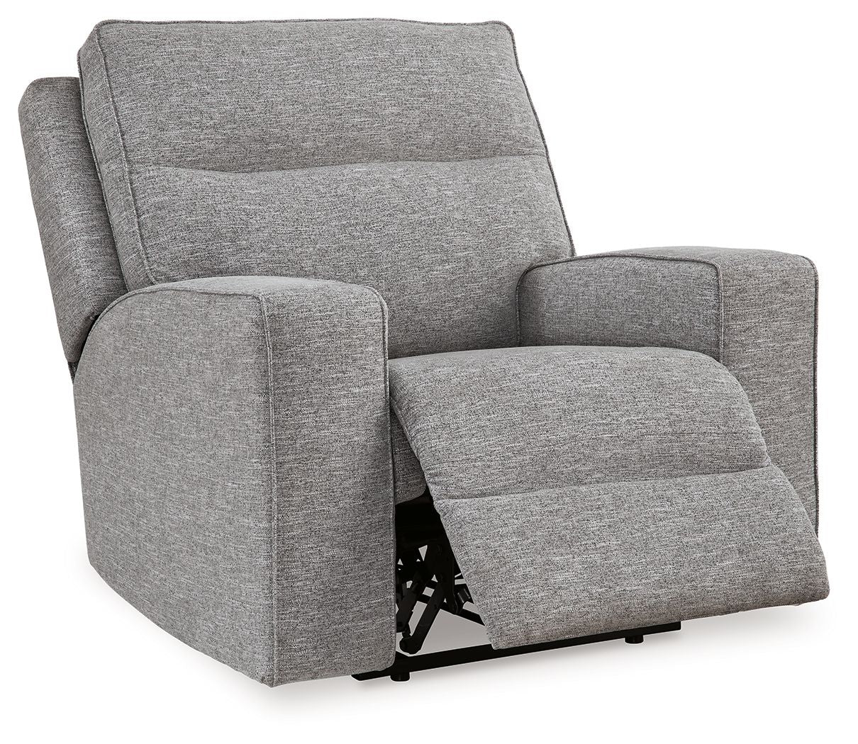 Biscoe - Power Recliner /Adj Headrest - Pewter