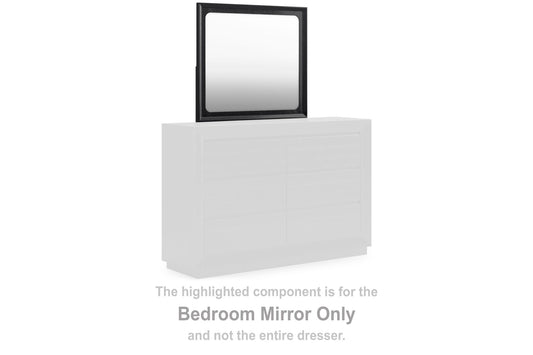 Londer - Bedroom Mirror - Black