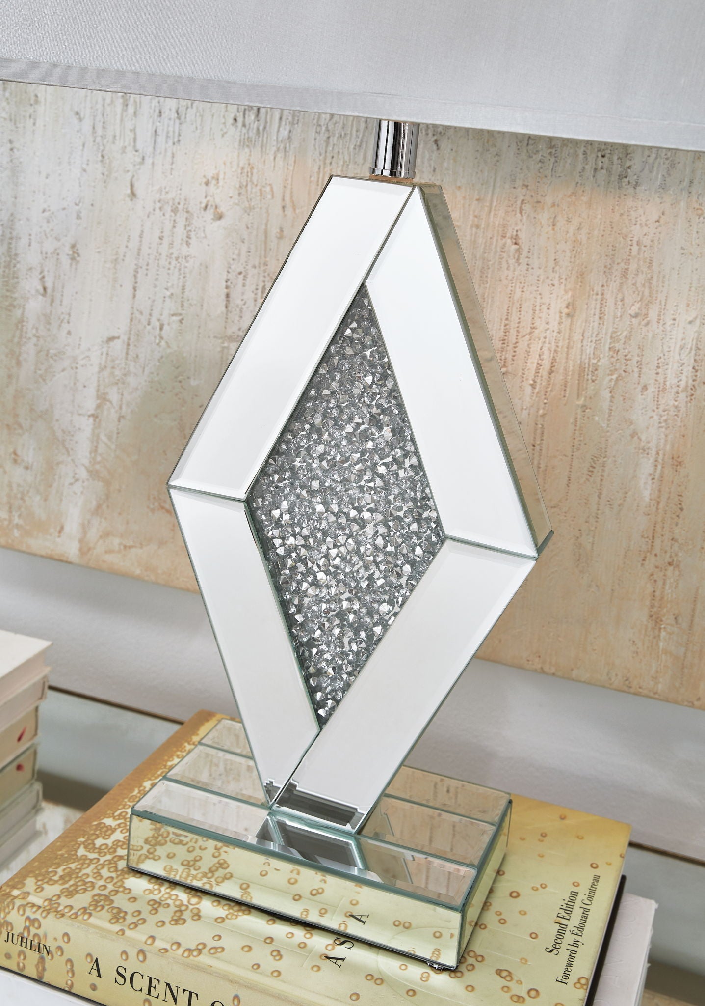 Prunella - Mirror Table Lamp - Silver Finish