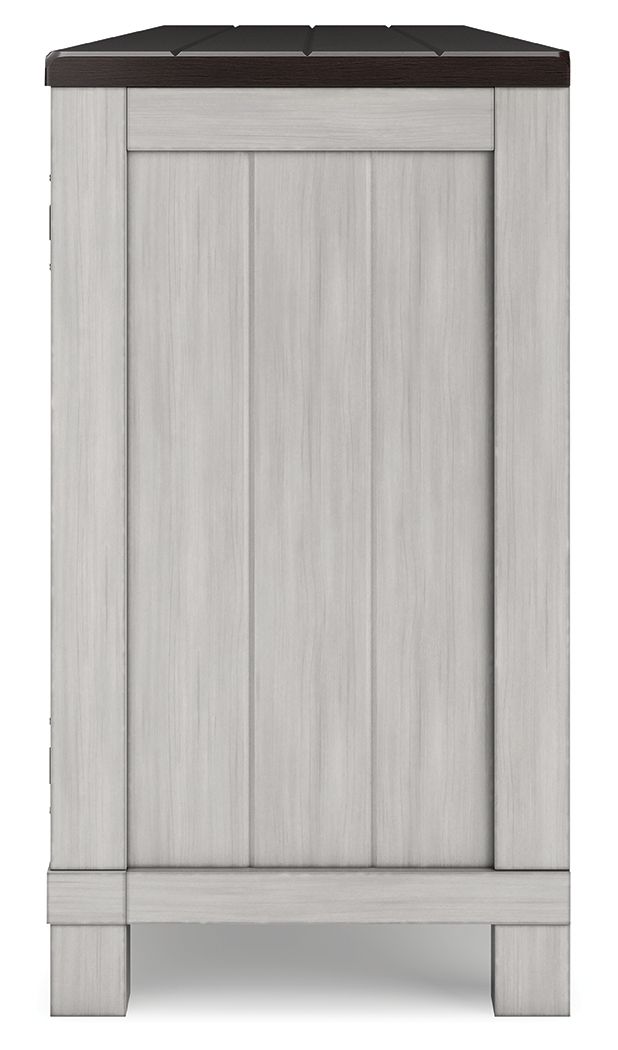 Darborn - 88" TV Stand With Electric Infrared Fireplace Insert - Gray / Brown