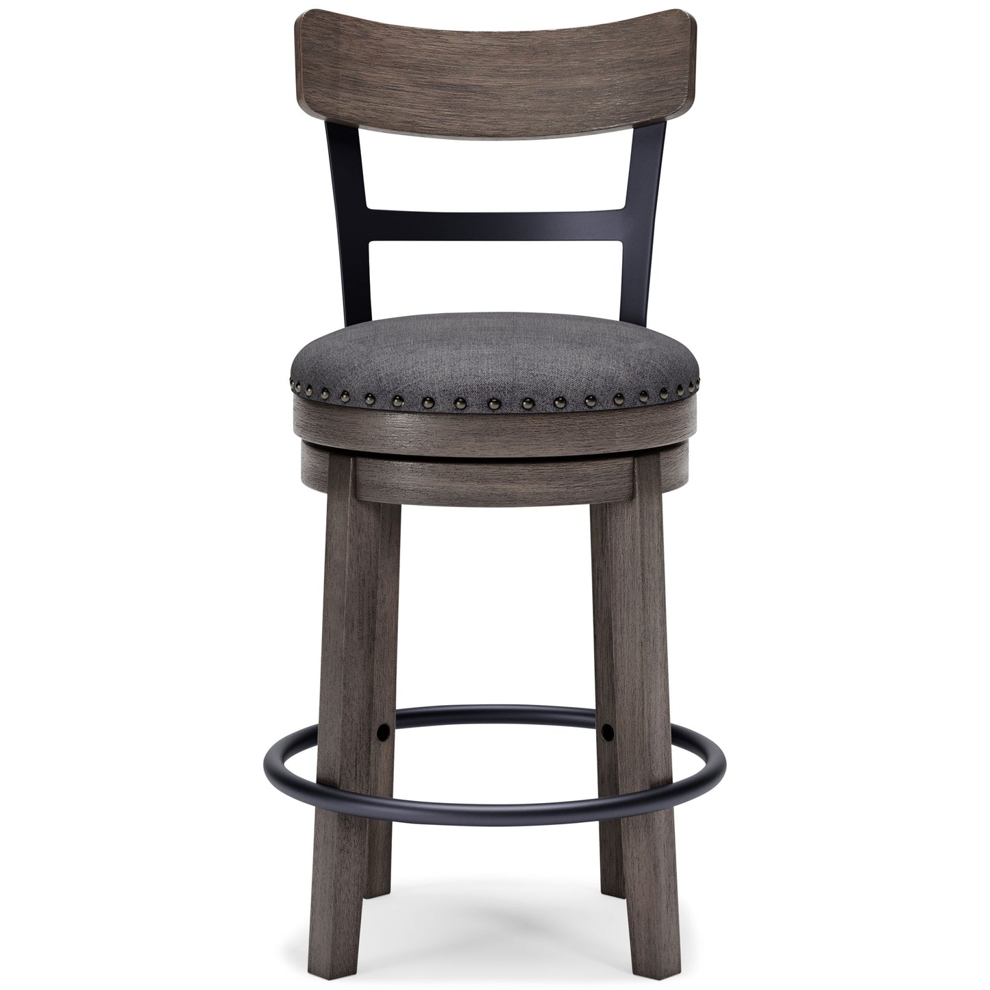 Caitbrook - UPH Swivel Barstool  - Gray