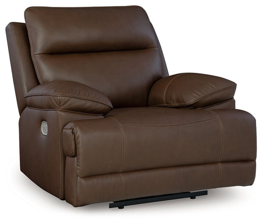 Vonryan - Power Recliner / Adj Headrest - Tobacco
