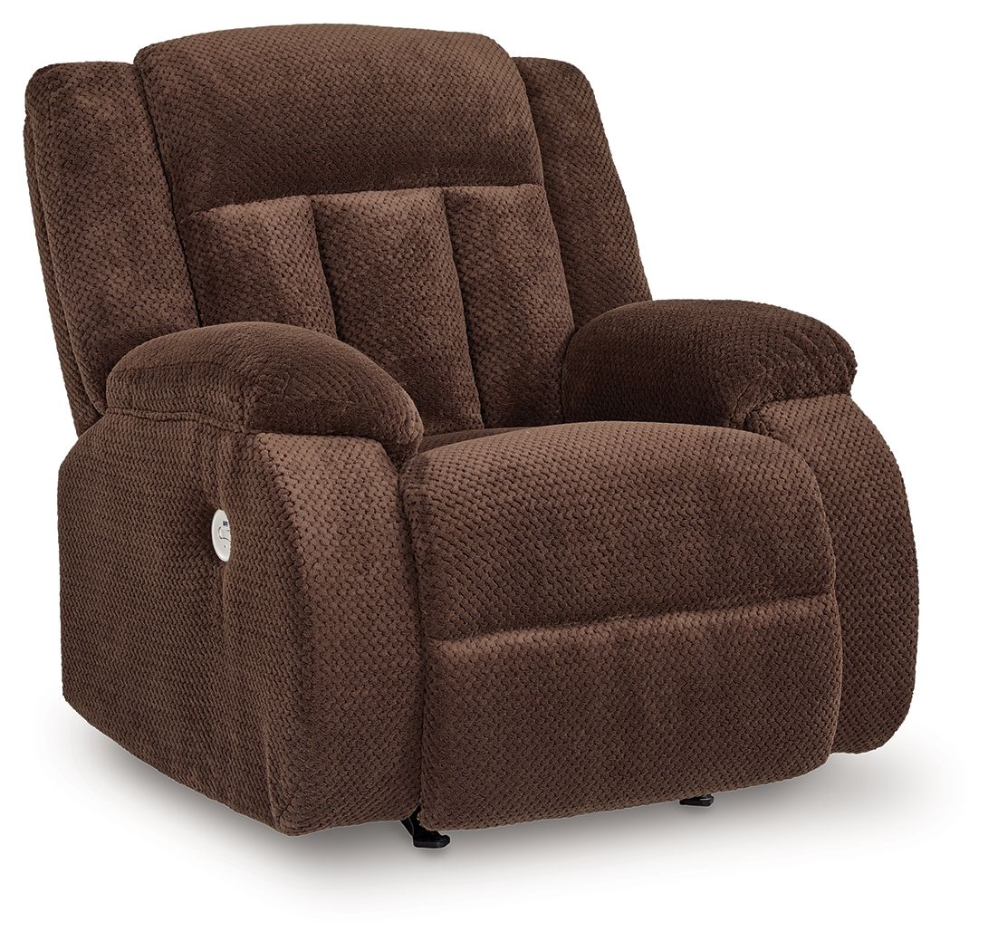 Free Wake - Power Rocker Recliner - Chocolate