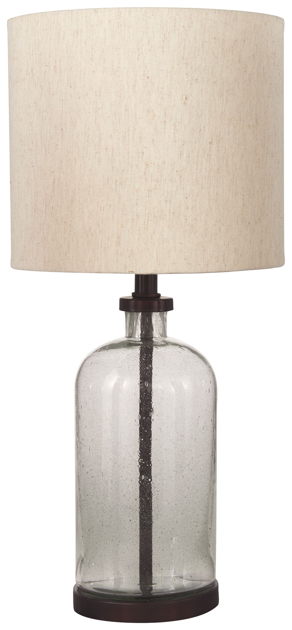 Bandile - Glass Table Lamp - Clear / Bronze Finish