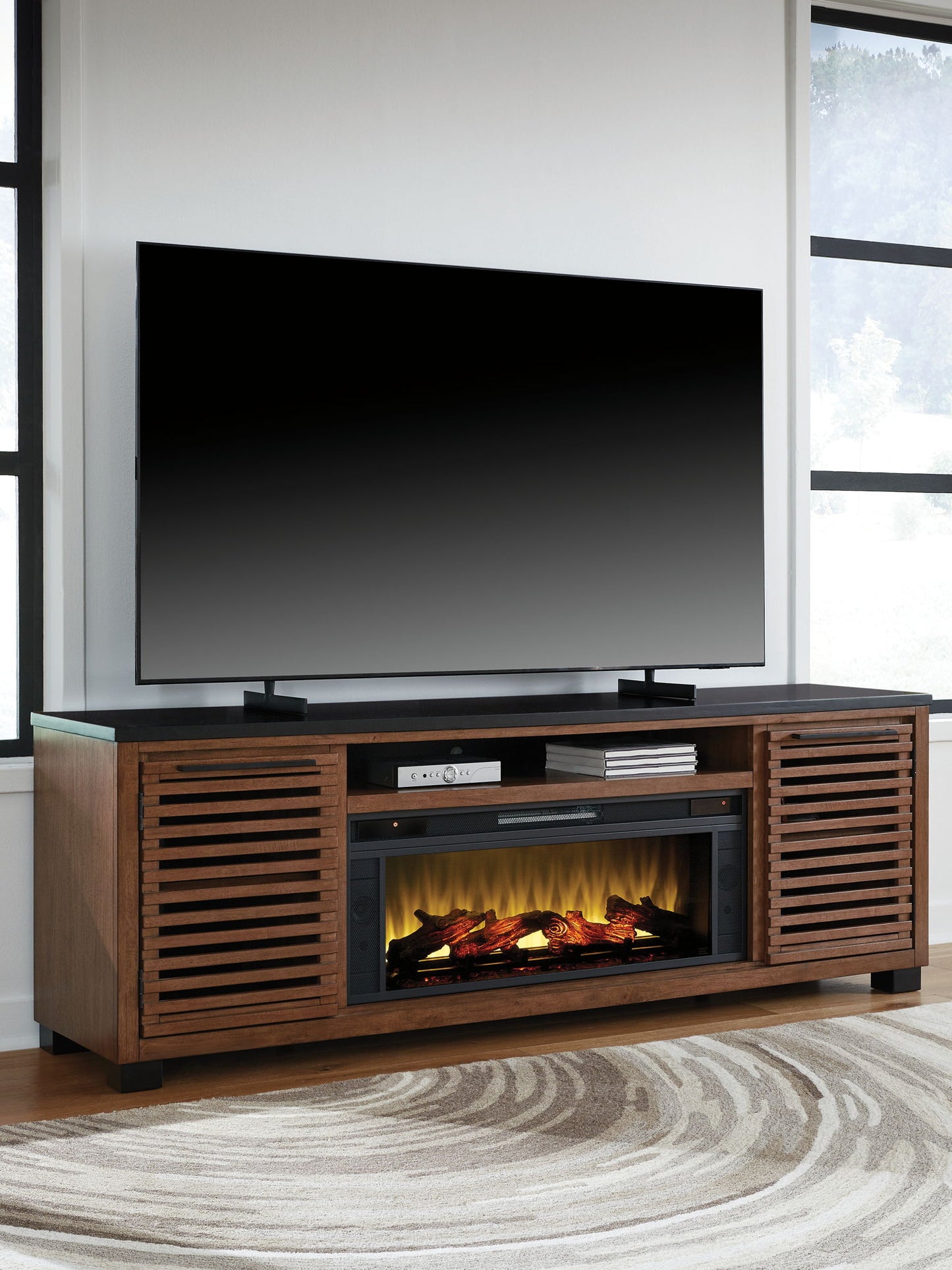 Kallari - TV Stand With Fireplace Option