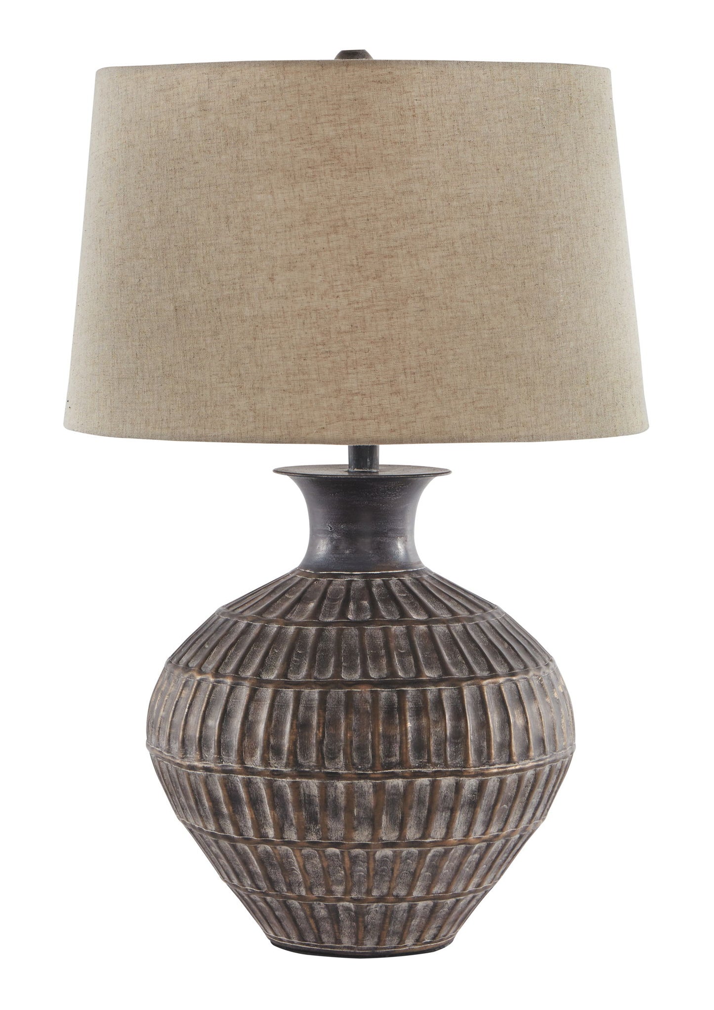 Magan - Metal Table Lamp - Antique Bronze Finish