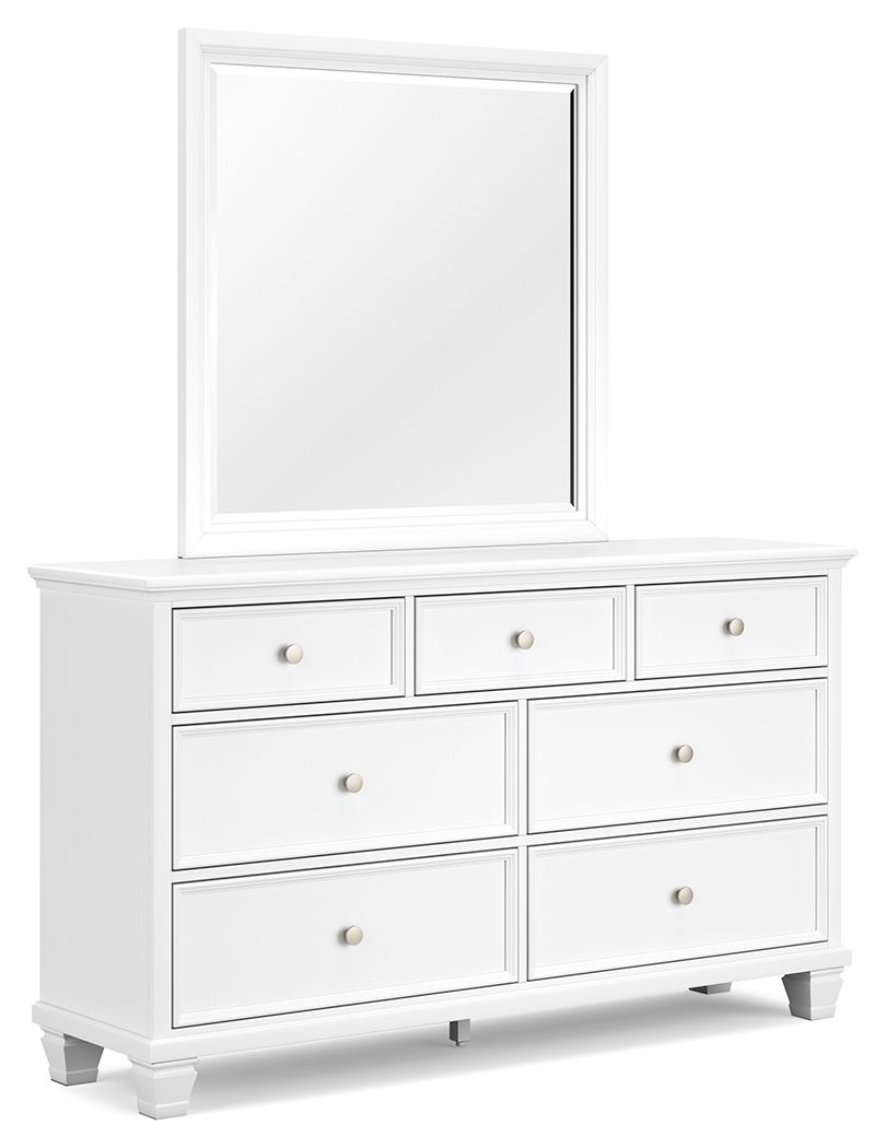 Fortman - Dresser And Mirror - White
