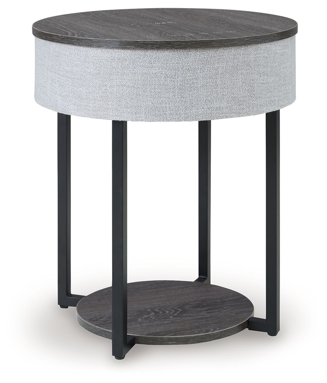 Sethlen - Accent Table - Gray / Black