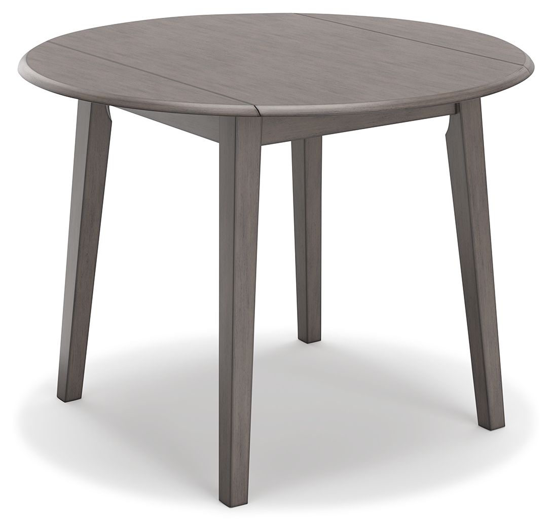 Shullden - Round Drm Drop Leaf Table - Gray