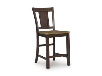Rylandeen - Barstool (Set of 2) - Light Brown / Dark Brown
