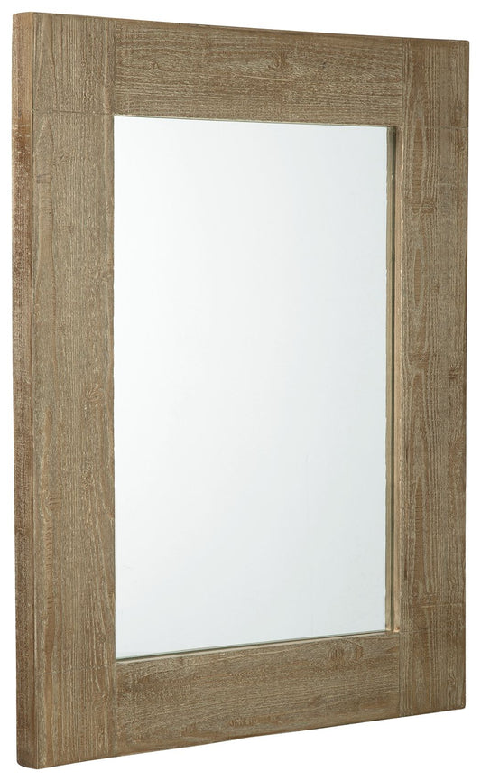 Waltleigh - Accent Mirror - Distressed Brown