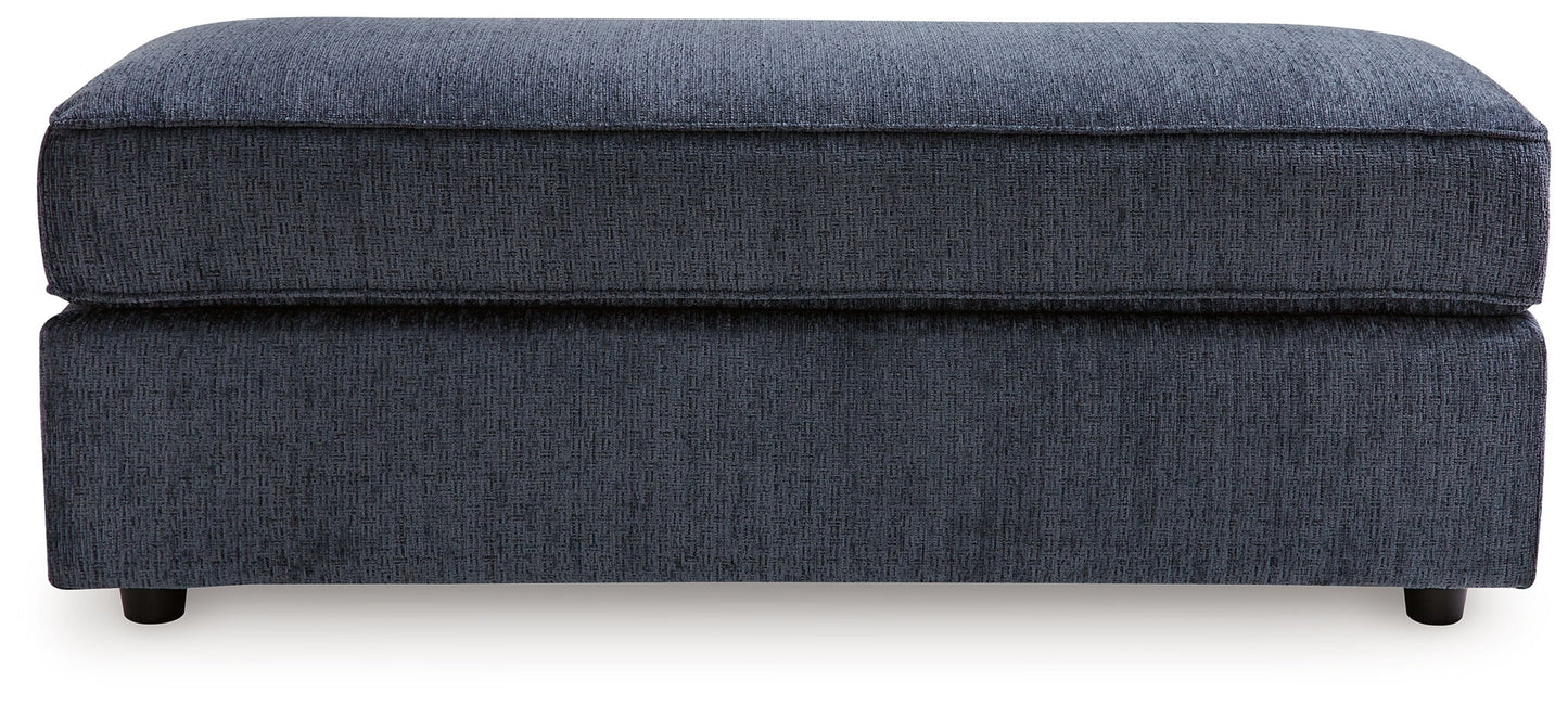 Albar Place - Oversized Accent Ottoman - Cobalt