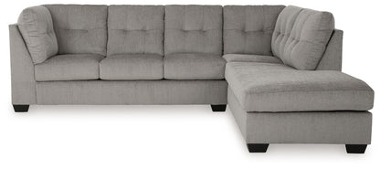 Lanelly - 2-Piece Sectional With Raf Corner Chaise - Alloy