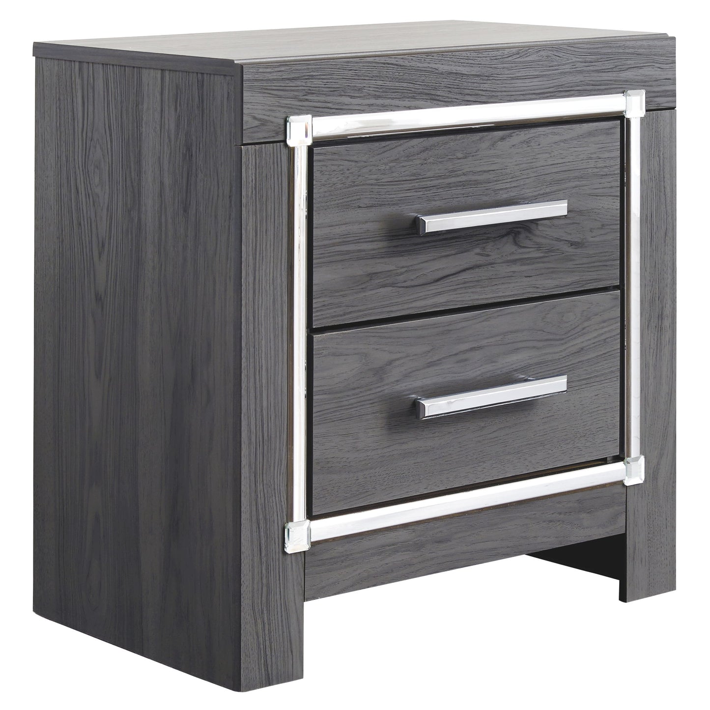Lodanna - Two Drawer Night Stand - Gray