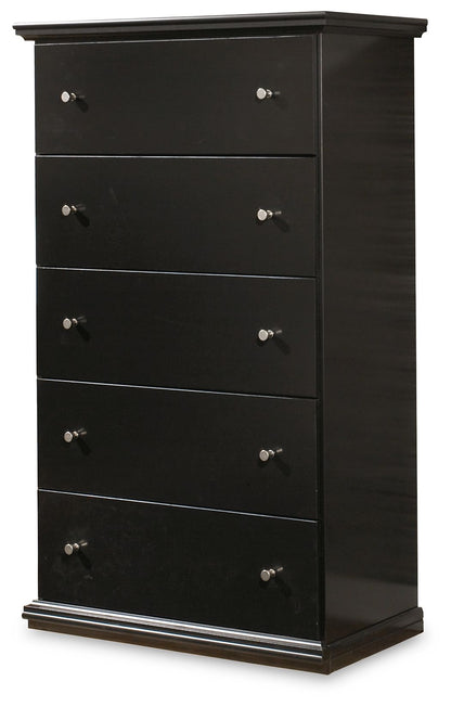 Maribel - Five Drawer Chest - Black