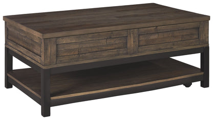 Johurst - LIFT TOP COCKTAIL TABLE - Grayish Brown