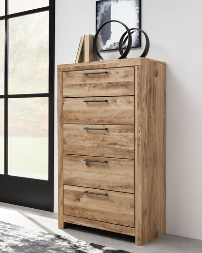 Hyanna - Five Drawer Chest - Tan Brown