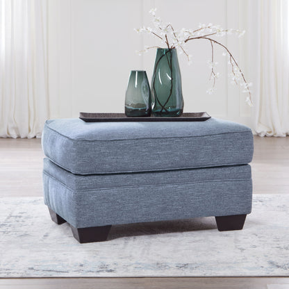 Carissa Manor - Ottoman - Denim