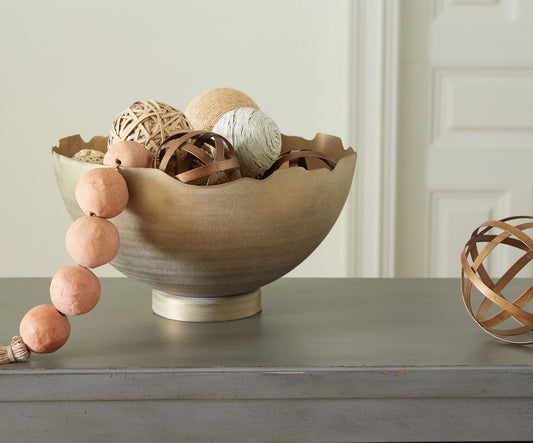 Maura - Bowl - Antique Gold Finish