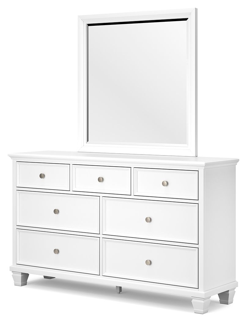 Fortman - Dresser And Mirror - White