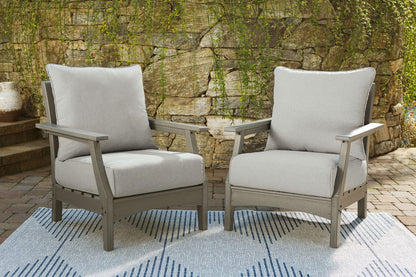 Visola - Lounge Chair w/Cushion (Set of 2) - Gray