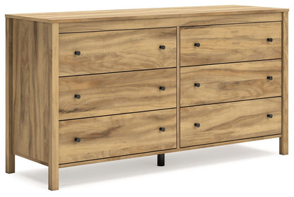 Bermacy - Six Drawer Dresser - Light Brown