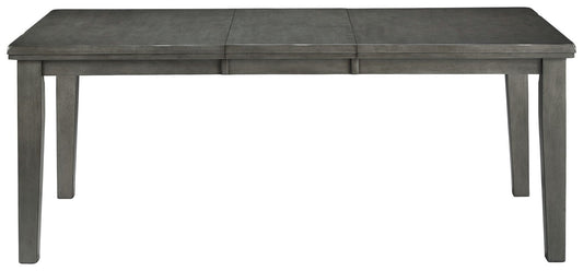 Hallanden - Rectangular Dining Room Butterfly Extension Table - Gray