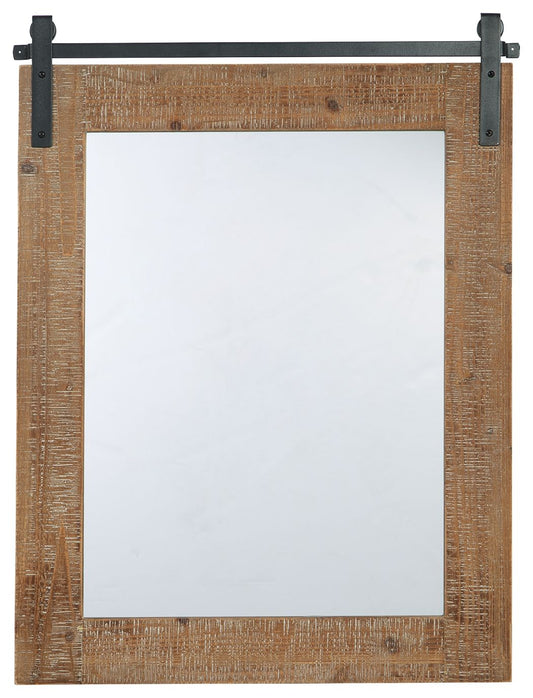 Lanie - Accent Mirror - Antique Brown