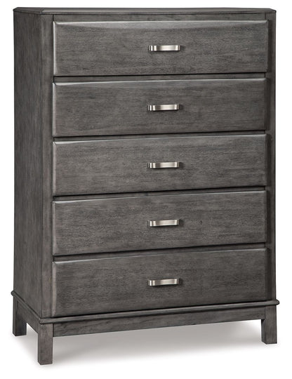 Caitbrook - Five Drawer Chest - Gray