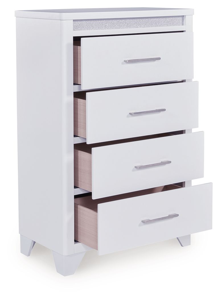 Jarlee - Four Drawer Chest - White