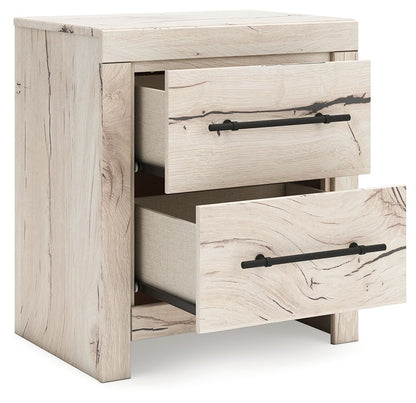 Lawroy - Two Drawer Night Stand - Light Natural
