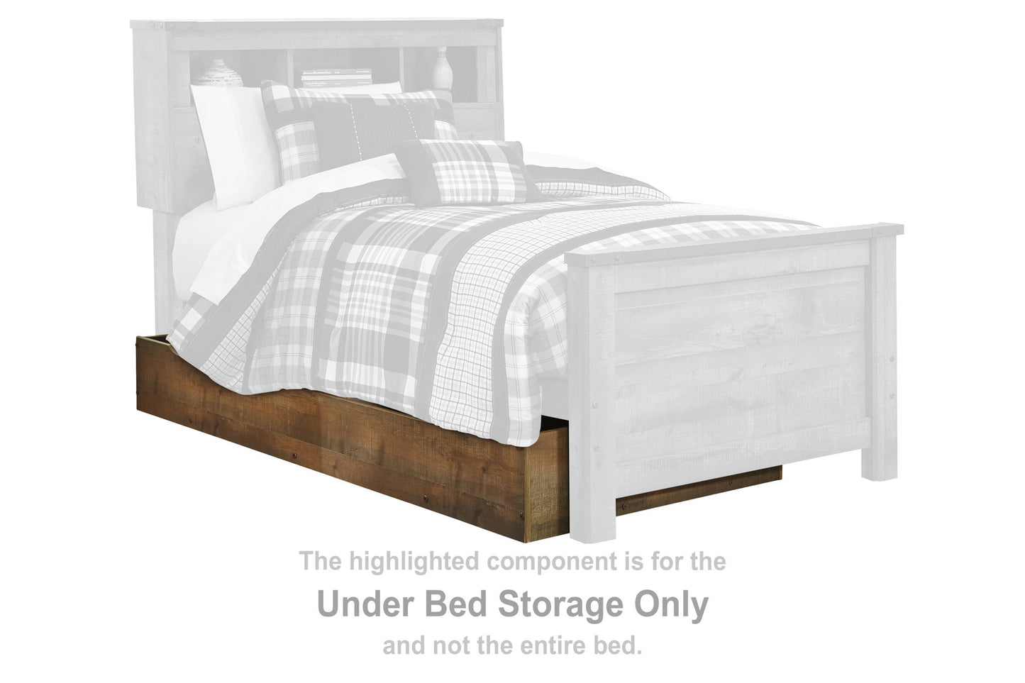 Trinell - Bookcase Storage Bed
