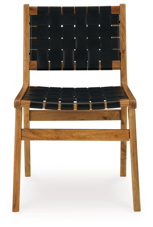 Fortmaine - Dining Room Side Chair (Set of 2) - Brown / Black