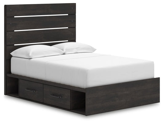 Hollivern - Panel Bed With Storage