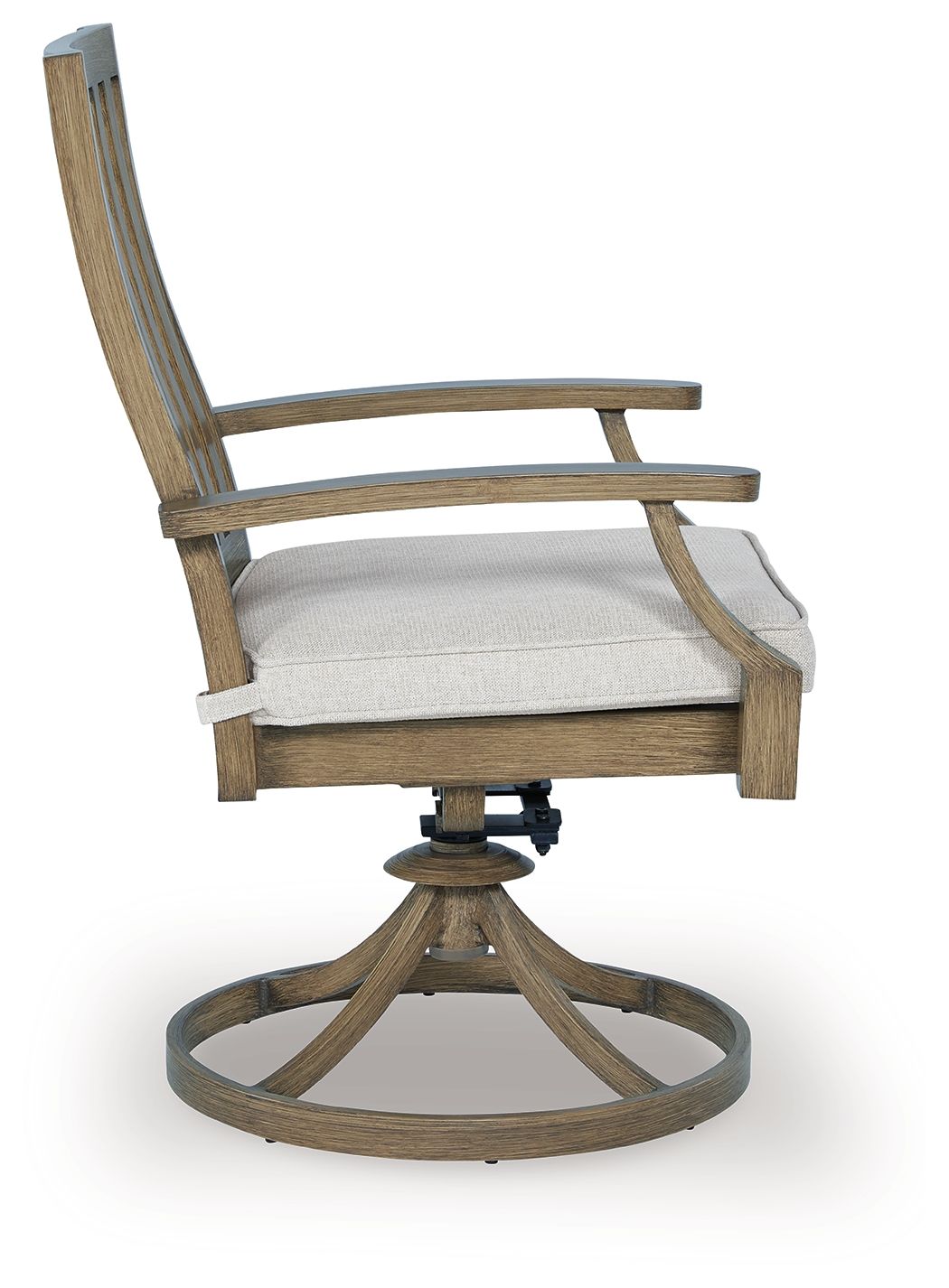 Rainier Ranch - Swivel Chair With Cushion (Set of 2) - Brown / Beige