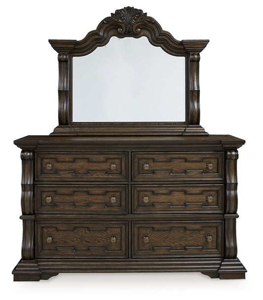 Maylee - Dresser And Mirror - Dark Brown