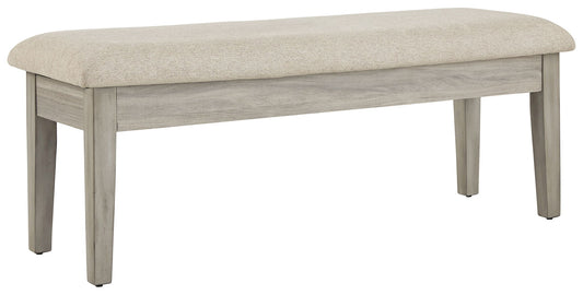 Parellen - Upholstered Storage Bench - Beige / Gray