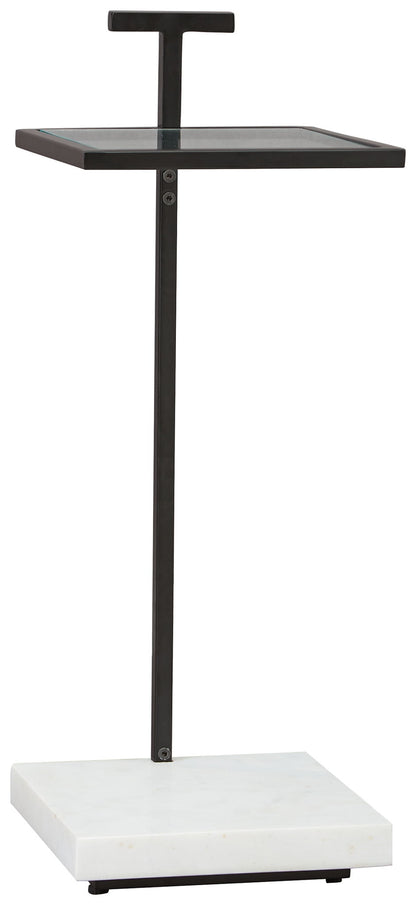 Mannill - Accent Table - Black / White