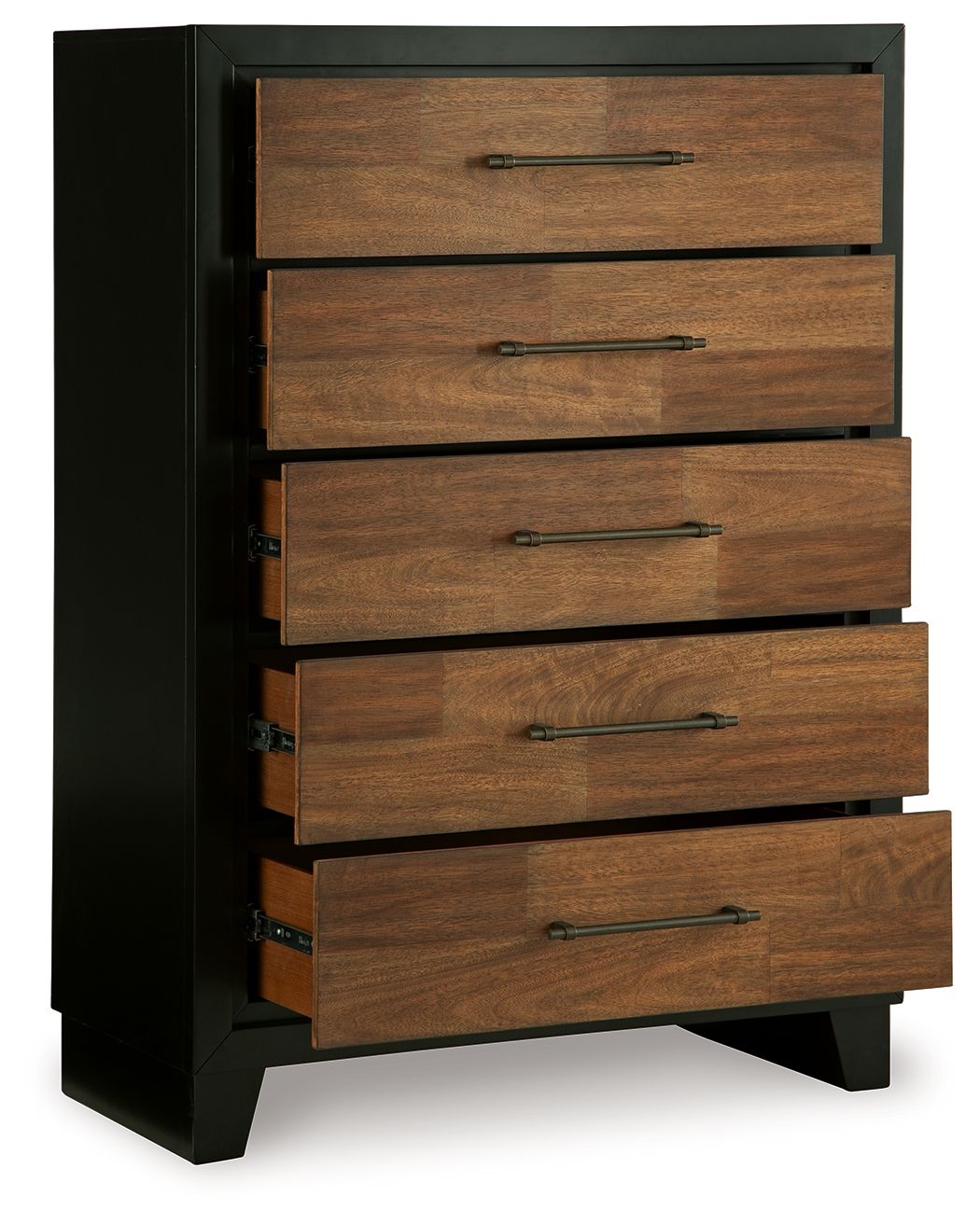 Kraeburn - Five Drawer Chest - Brown / Black