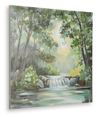 Evermaddick - Wall Art - Green / Gray / White