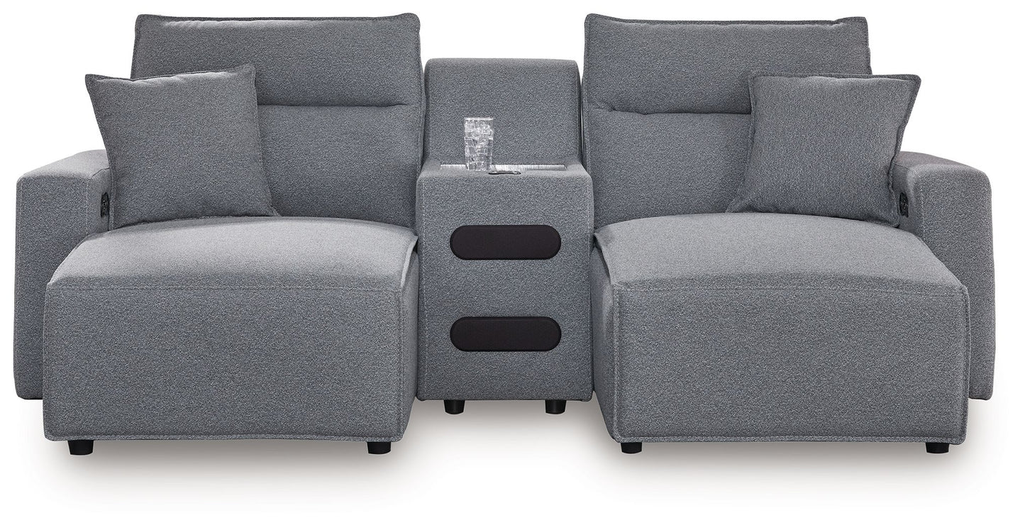 ModMax II - Salt And Pepper - Reclining Sectional