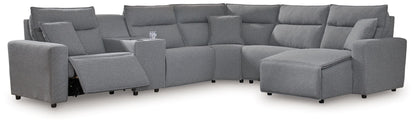 ModMax II - Salt And Pepper - Reclining Sectional