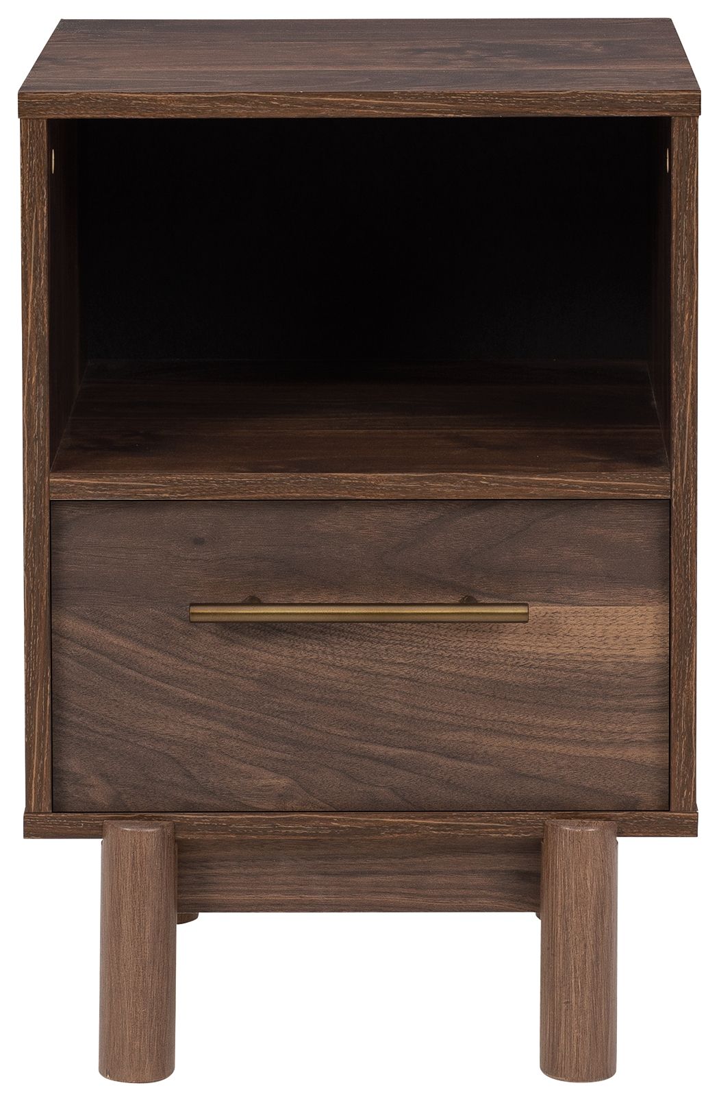 Calverson - One Drawer Night Stand - Medium - Mocha