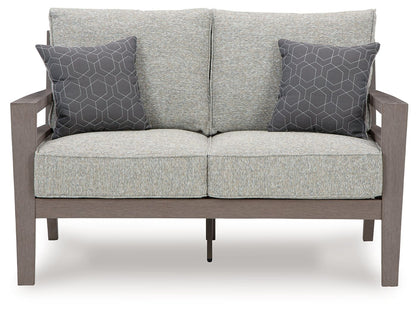 Hillside Barn - Loveseat W/Cushion - Gray / Brown