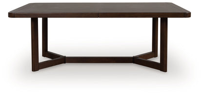 Dilenno - Rectangular Dining Room Extension Table - Dark Brown